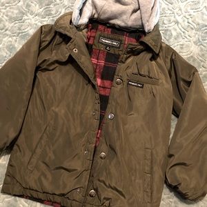 Flannel rain jacket